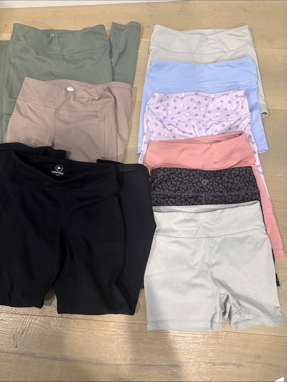 Assorted Girls  Performance Bike Shorts - Black, Olive, Pink, Lavender, Gray